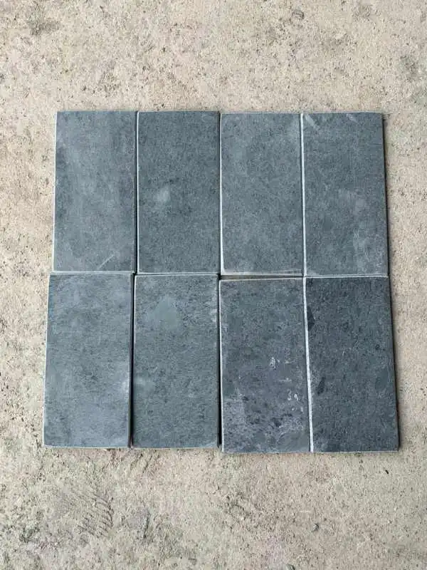 Đá chẻ xanh Thanh Hóa ốp tường, kích thước 10x20cm