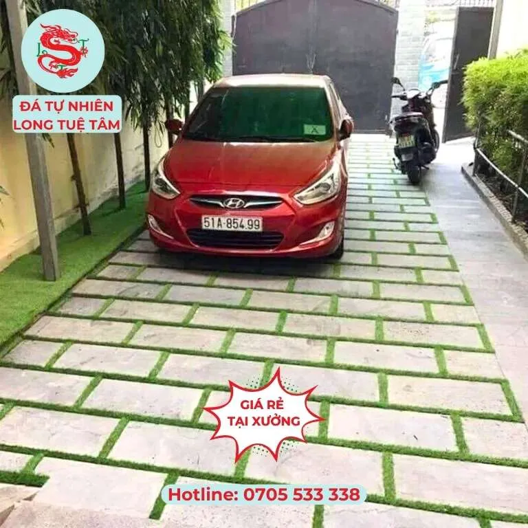Đá bước dạo sân vườn tổ ong 30x60cm
