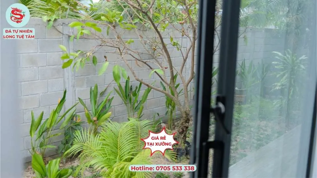 Đá tổ ong xám hàng rào