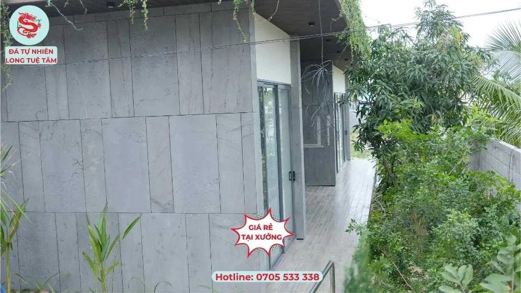 Đá tổ ong xám ốp tường ngoại thất 15x90 và 30x90cm