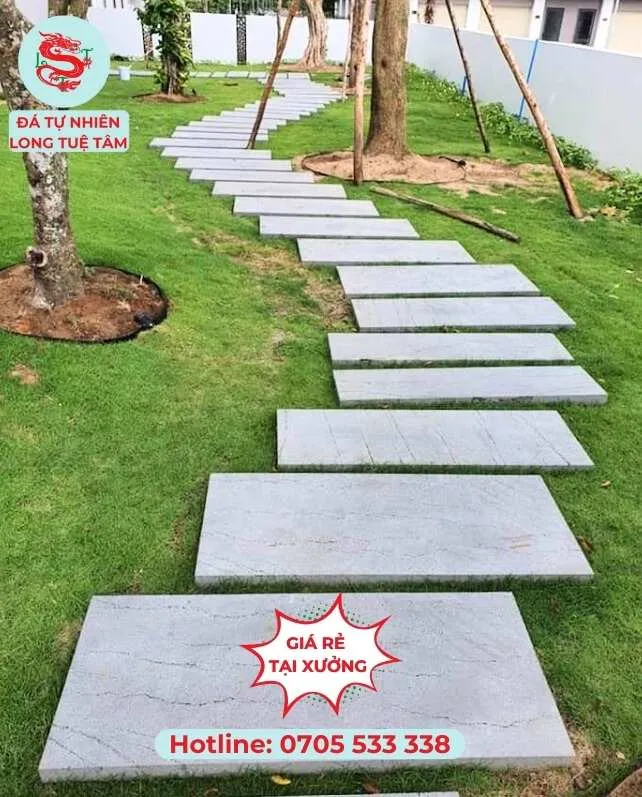 Đá tổ ong lát sân vườn bước dạo