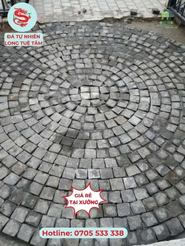 Đá chẻ lát sân - Đá chẻ cubic bazan