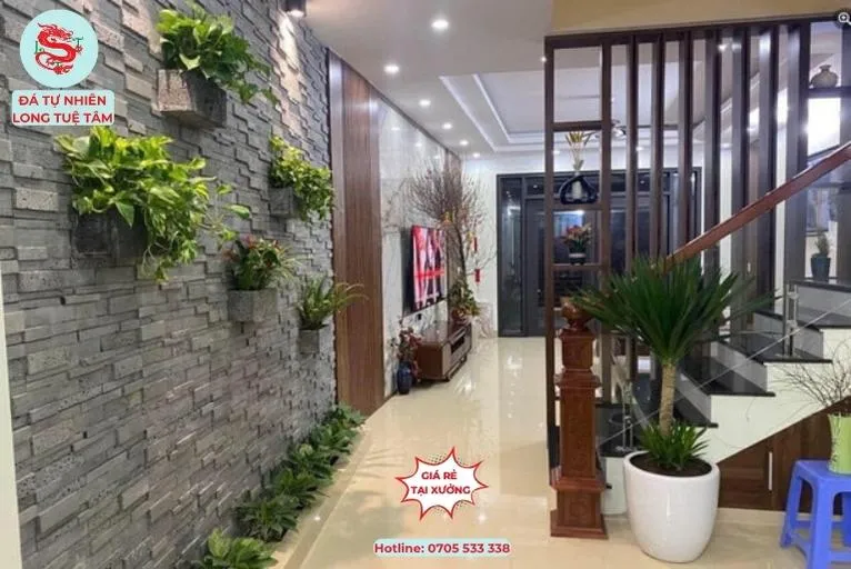 Báo giá đá ốp tường phòng khách