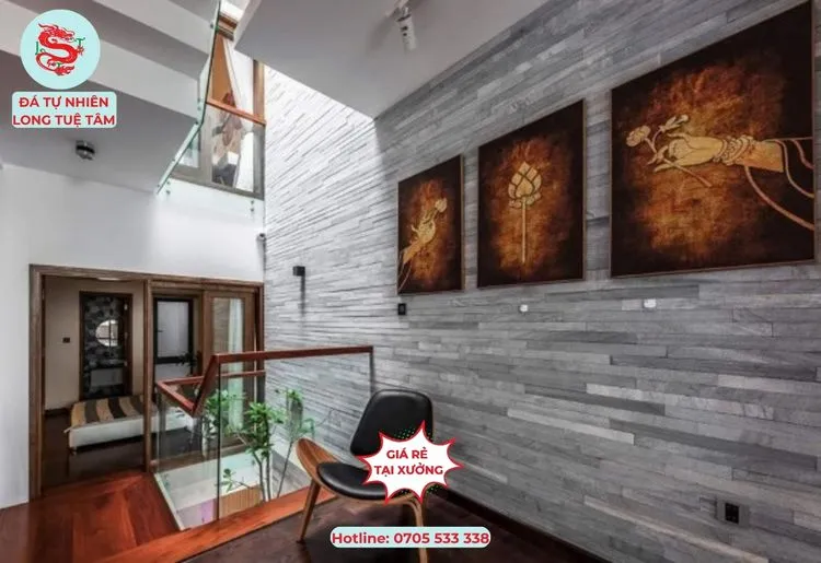 Đá ốp tường trang trí phóng khách