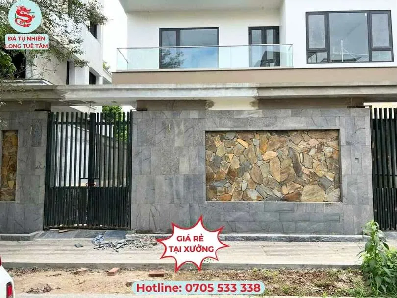 Đá tự nhiên ốp tường ngoài trời