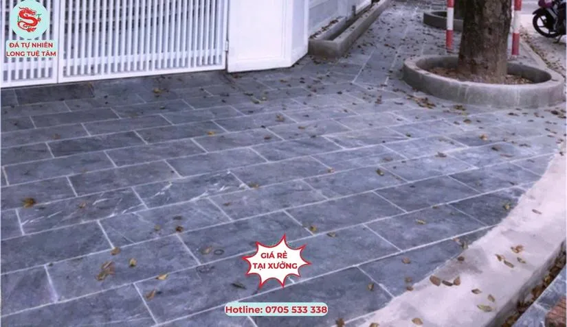 Đá xanh đen Thanh Hóa lát vỉa hè