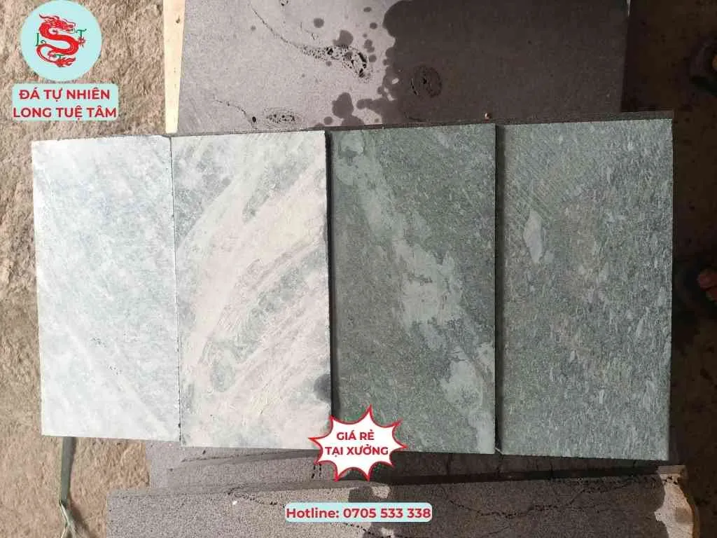 Đá xanh Thanh Hóa texture chẻ thô