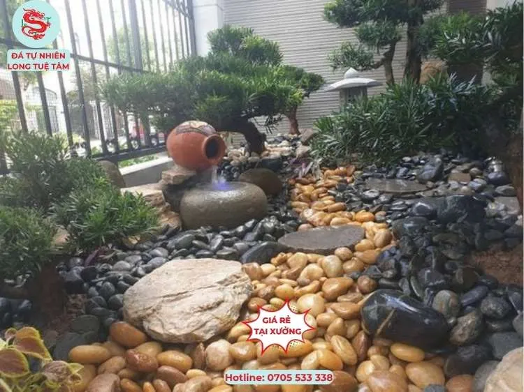 Đá cuội trang trí tiểu cảnh