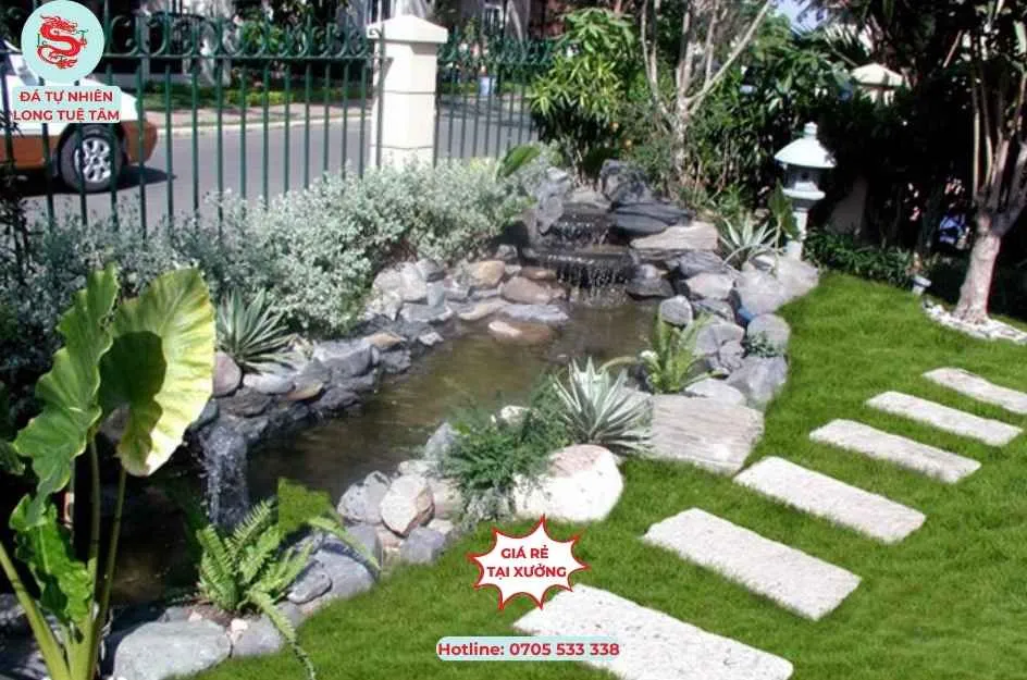 Trang trí sân vườn bằng đá